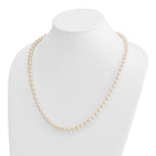 14k 7-8mm White Round Akoya Saltwater Cultured Pearl Necklace
