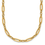 14K Polished Fancy Link Necklace