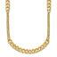 14K Polished/Dia-cut  Fancy Link w/2in ext. Necklace