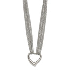 Heart Multi-Strand Necklace in Stainless Steel