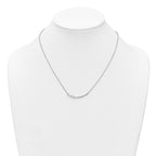 14k White Gold 3/4 carat Lab Grown Daimond VS+ F+ Complete 18 inch Fashion Bar Necklace