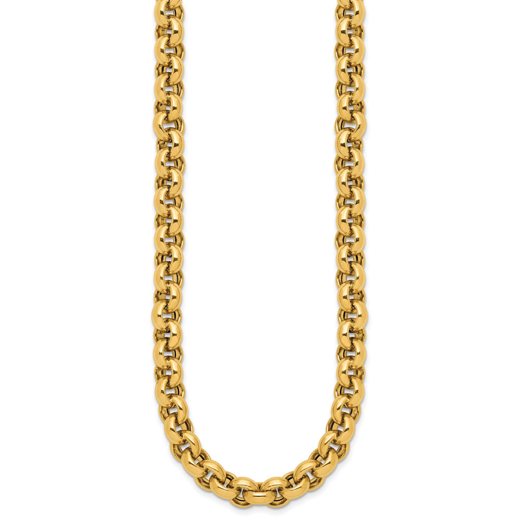 14K Polished Rolo Link Necklace