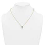 14k 3 1/2 carat Lab Grown Diamond VS+ F+ Oval Complete Four Prong 18 inch Pendant Necklace