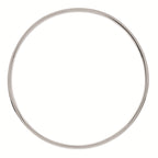 Sterling Silver 925 Stackable Brown Enamel Bangle with Polished Finish