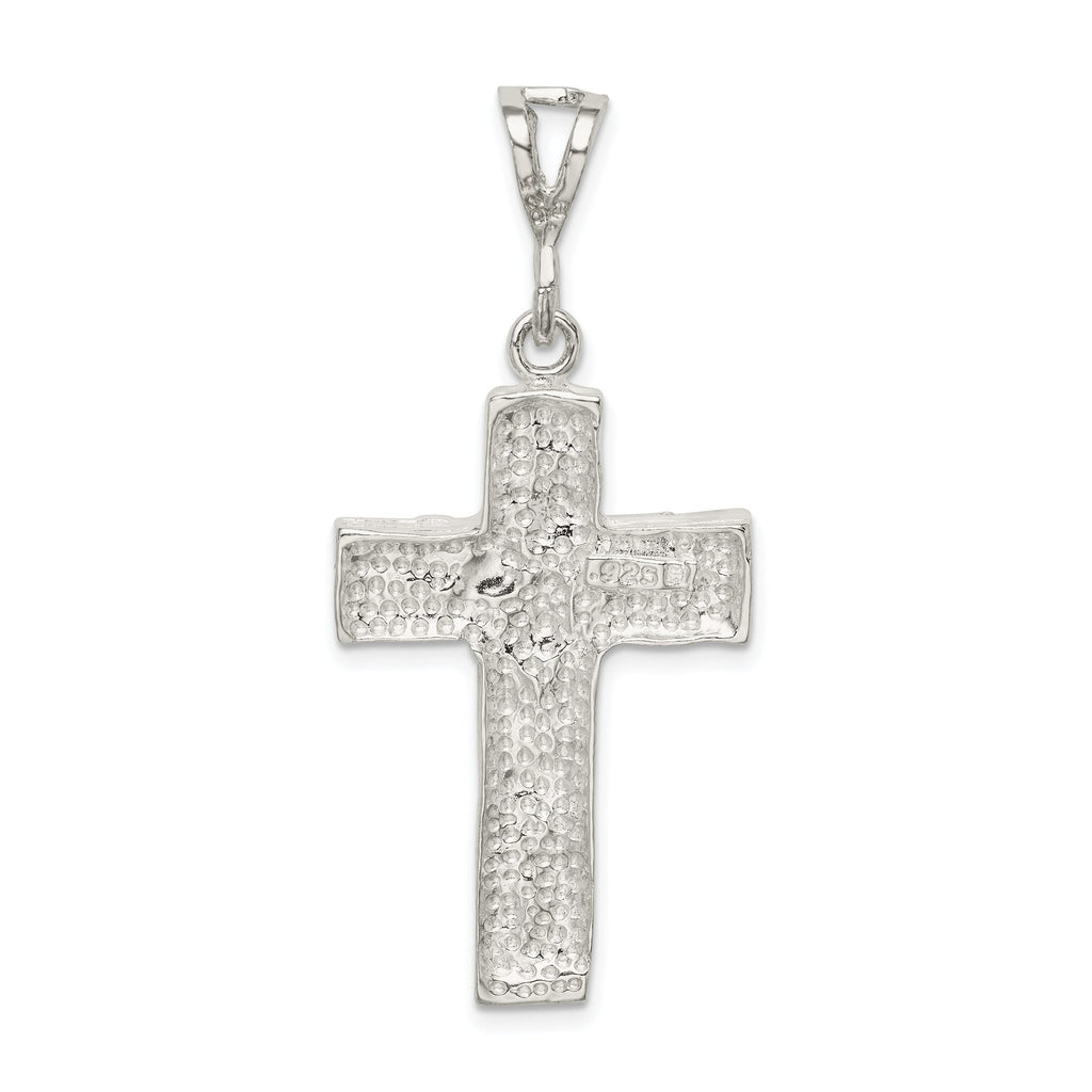 Sterling Silver 925 Cross Pendant with Polished Anti-Tarnish Finish