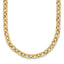 14K Polished and Textured Link Necklace