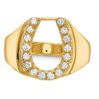 14K A Diamond men's ring