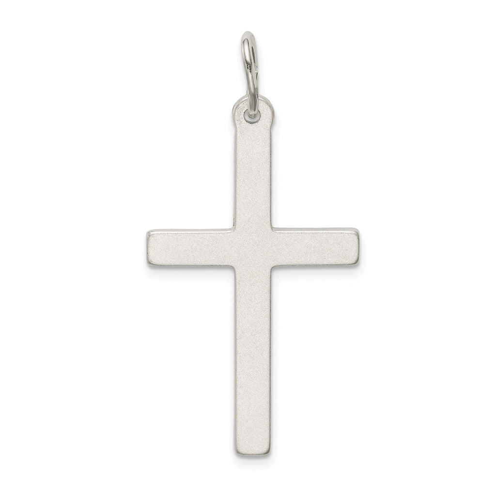 Sterling Silver 925 Cross Pendant with Anti-tarnish Solid Design