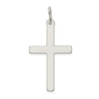 Sterling Silver 925 Cross Pendant with Anti-tarnish Solid Design