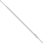 Box Chain Necklace in Sterling Silver, 0.8mm