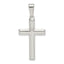 Sterling Silver 925 Polished Cross Pendant with Anti-Tarnish Finish