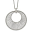 Polished Wire Circle Necklace in Stainless Steel