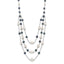 Sterling Silver Multi-Color Freshwater Pearl Necklace with Extender