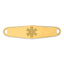 14k Non-enameled Medical Jewelry ID Plate