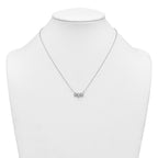 14k White Gold 1 carat Lab Grown Diamond VS+ F+ Complete 18 inch Three Stone Fashion Necklace