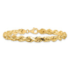 10k 6.5mm Diamond-cut Rope Chain