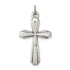Sterling Silver 925 Cross Pendant with Polished Antique Finish