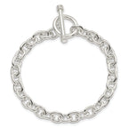 Sterling Silver 7.75inch Polished Fancy Link Toggle Bracelet