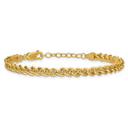 1/20 14K Gold Filled 4.25mm Wheat with ext. Bracelet