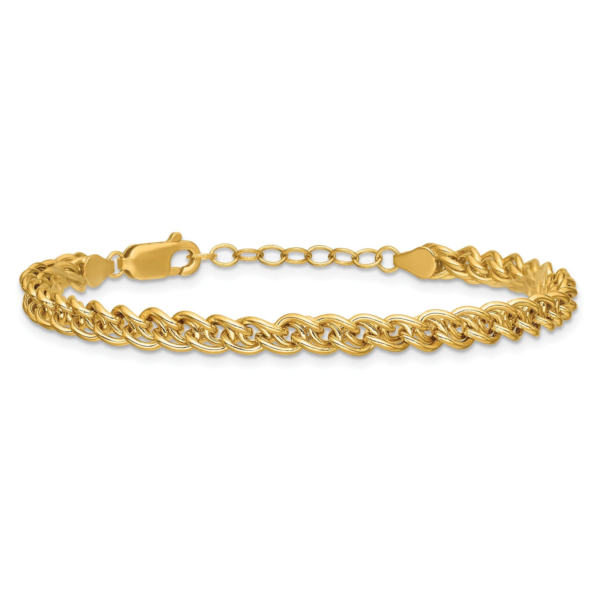 1/20 14K Gold Filled 4.25mm Wheat with ext. Bracelet