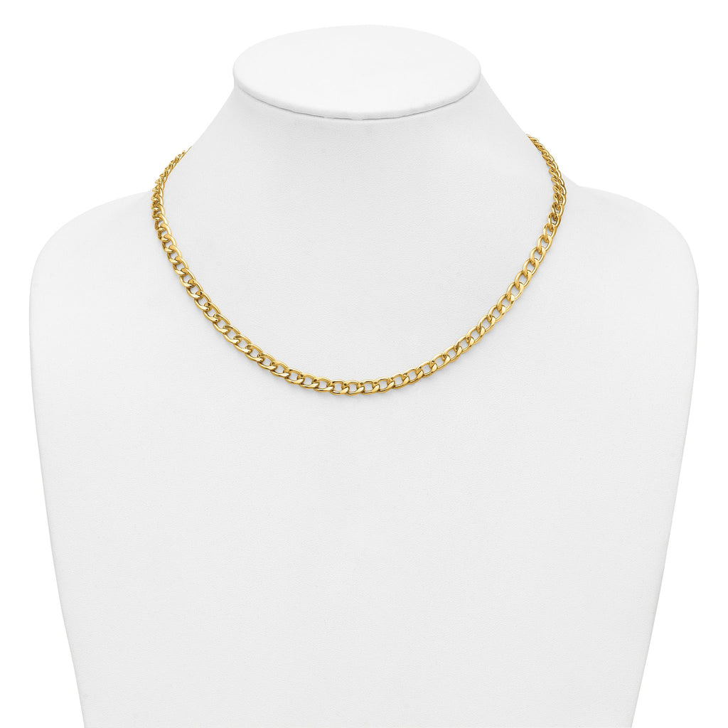 Curb Chain Necklace in 14/20 Gold Filled, 5.25mm