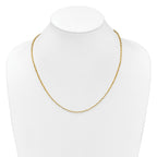 14K Adjustable 2.75mm Semi-Solid D/C Cable Chain