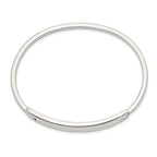 Sophia Jewelers Sterling Silver 925 Polished Hinged ID Bangle for Women