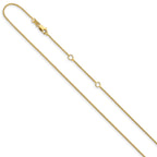 1.0mm 10K Yellow Gold Baby Spiga Chain