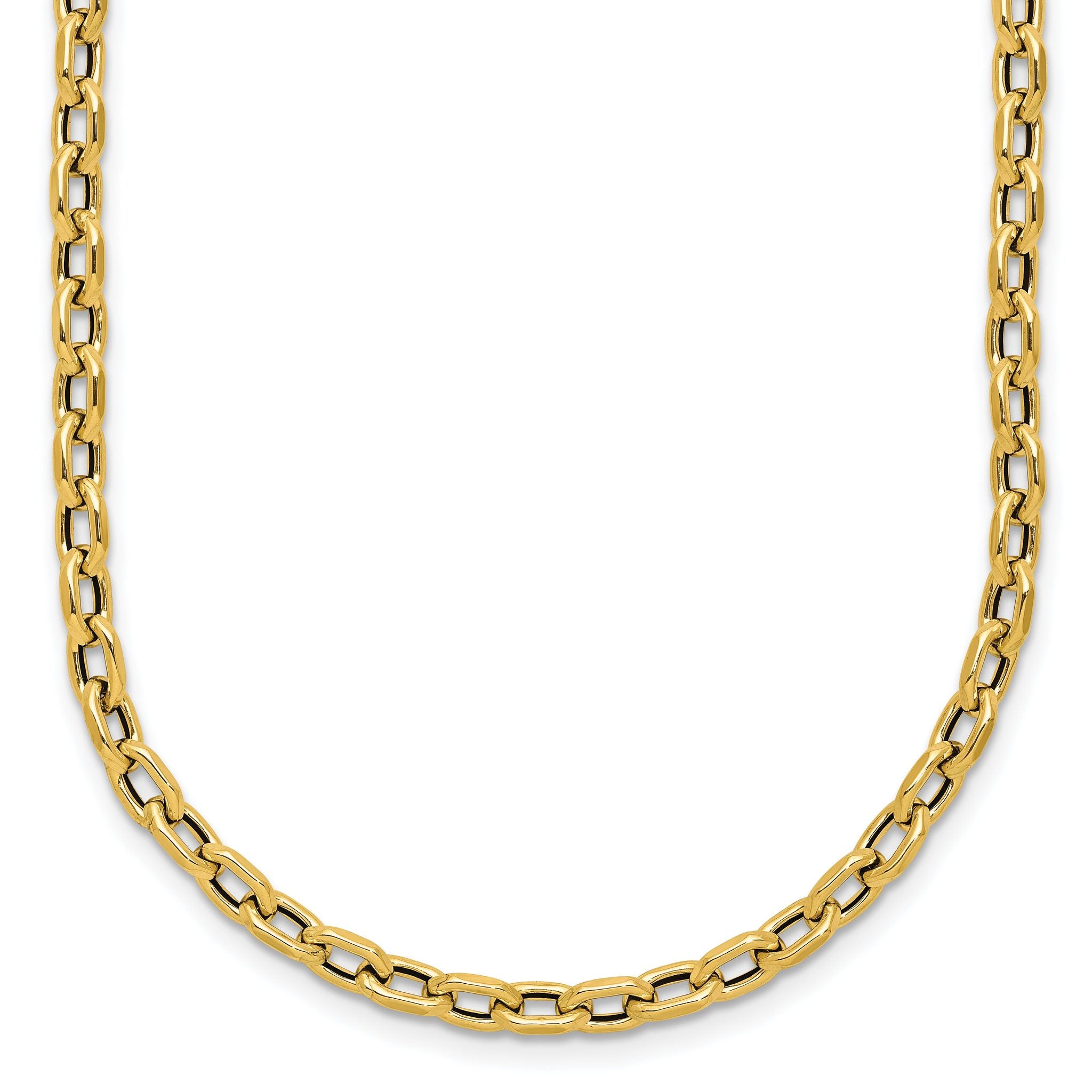 14K Polished Fancy Link Necklace Main image