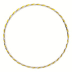 Sterling Silver 925 Stackable Yellow Enamel Bangle with Polished Finish