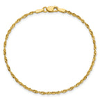 Diamond-Cut Rope Chain in 10K Yellow Gold, 1.8mm