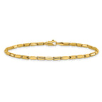 10K Polished Fancy Link Bracelet