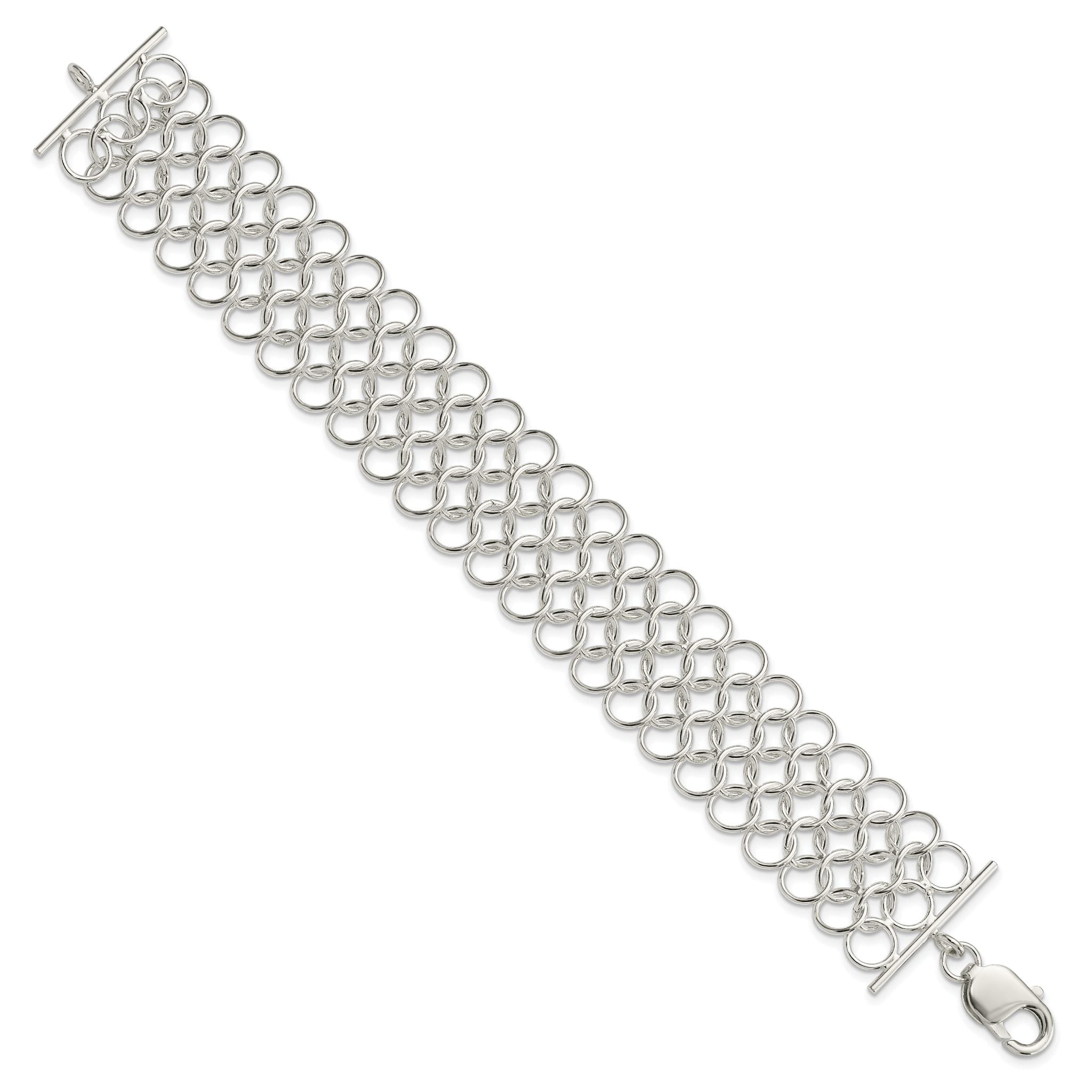 Sterling Silver Multi-Link Bracelet Secondary image