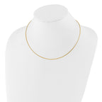 14K 1MM Round Detachable clasp Omega Necklace