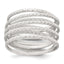 Wrapped Spring Flexible Ring in Sterling Silver