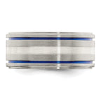 Edward Mirell Titanium w/Argentium Sterling Silver Anodized 10mm Band