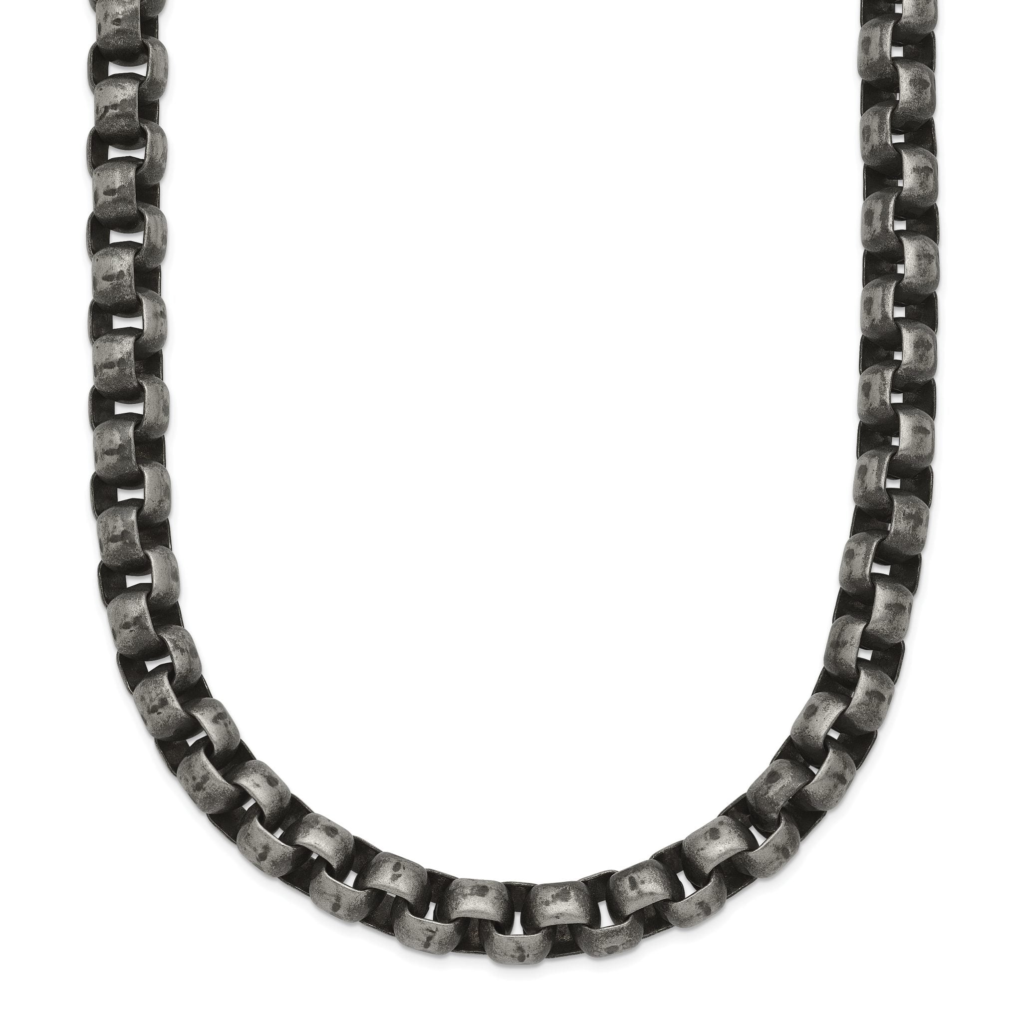 Chisel Stainless Steel Antiqued 24 inch Box Chain Main image
