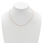 Spiga Chain in Rose-Plated Sterling Silver, Adjustable