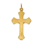 Sterling Silver & 24k Gold INRI Crucifix Pendant Polished, Elegant Design