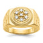 14k 1/4 carat VS Diamond Circular Top Mens Ring