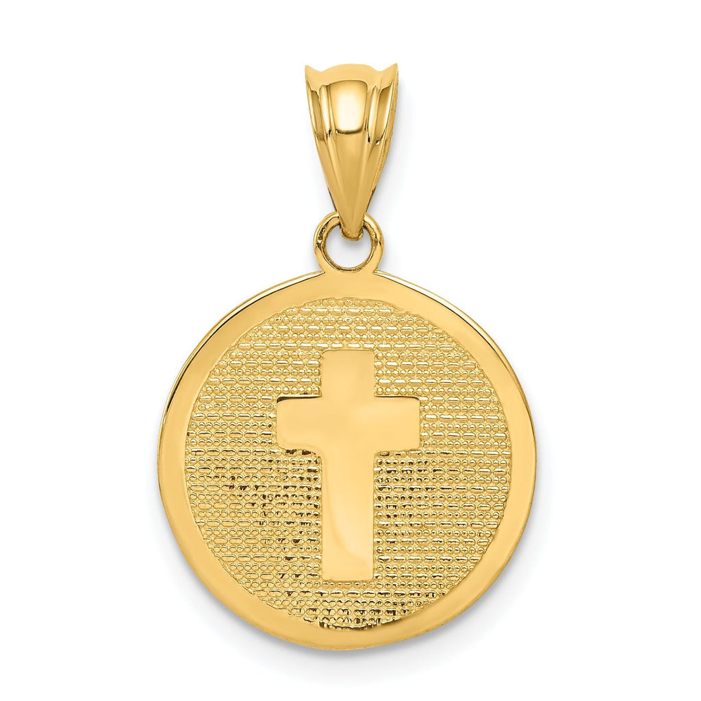 14K Gold Reversible Cross & 1st Holy Communion Charm by Sophia Jewelers