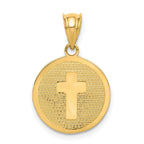 14K Gold Reversible Cross & 1st Holy Communion Charm by Sophia Jewelers
