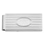 Rhodium-plated Kelly Waters Horizontal Lines Hinged Money Clip with Engravable Area