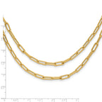 10k Polished Double-layer Link Bracelet