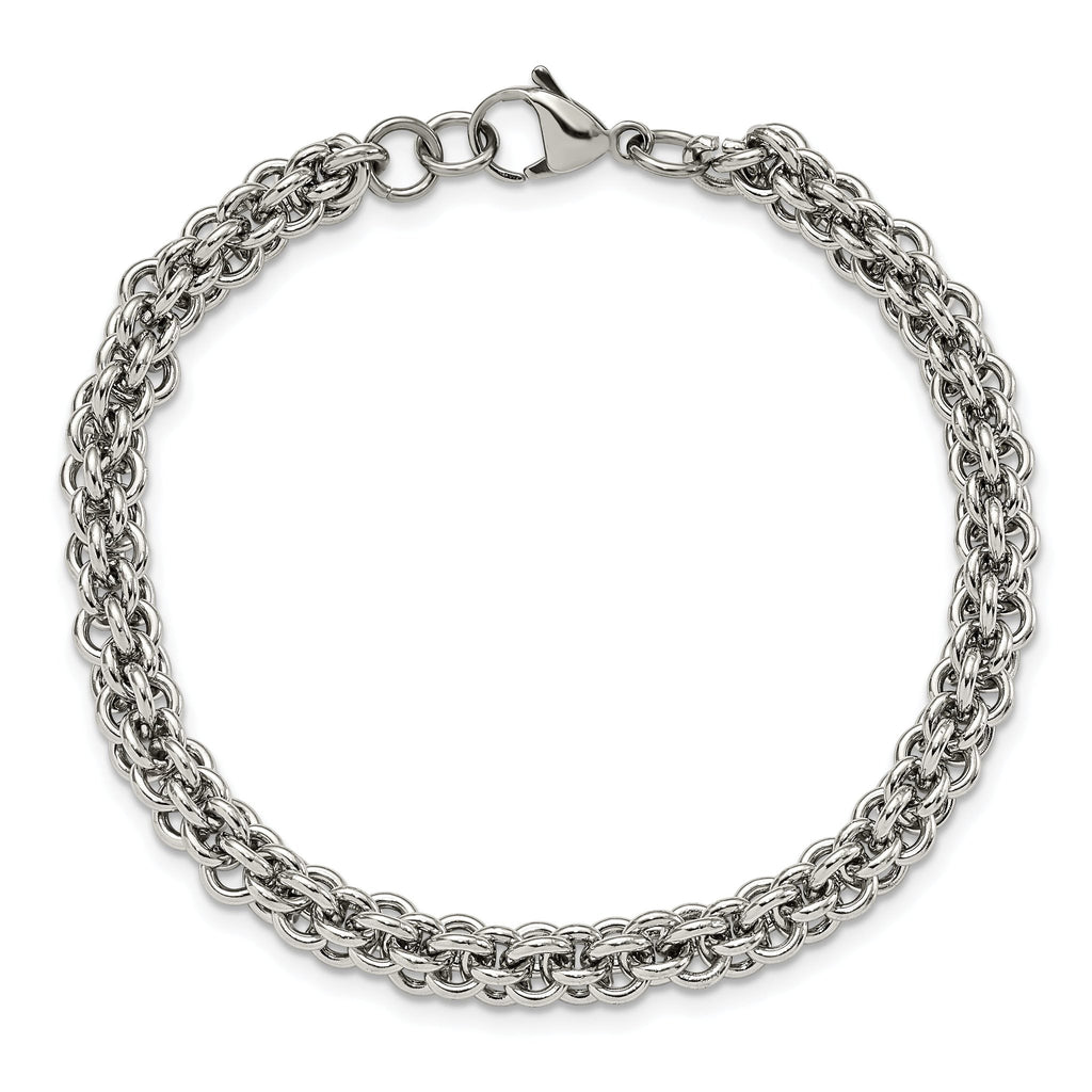 Stainless Steel Polished Bracelet for Men