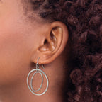 Stainless Steel Polished Drop Dangle Earrings for Women