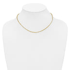 14K Polished Paperclip Necklace