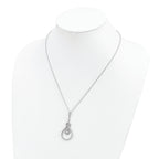 Brilliant Embers 925 Sterling Silver CZ Necklace with Extender