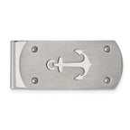 Chisel Stainless Steel Brushed and Polished Anchor Money Clip