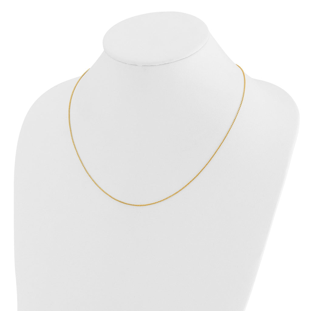 14K Adjustable 1mm D/C Open Franco Chain